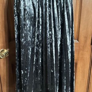 Elegant Black Velvet Skirt